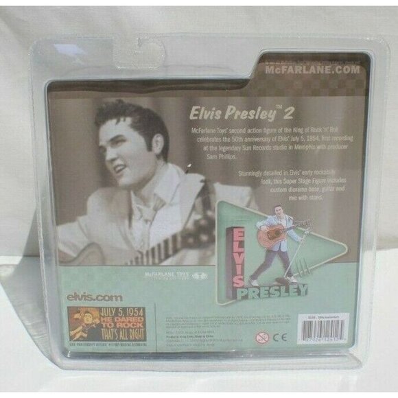 Sealed 2004 McFarlane Toys Elvis Presley 2 Action Figure Toy 50th Anniversary - Picture 3 of 3